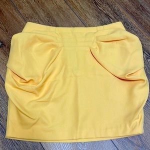 Yellow Mini Tulip Skirt (S)